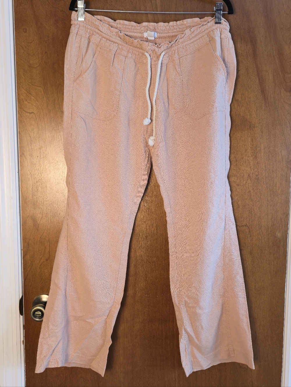 Roxy Oceanside linen-blend beach pants flared leg CULOTTES - Picture 2 of 8